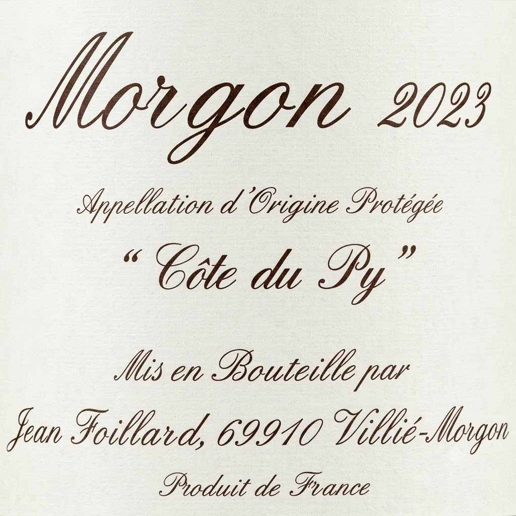 Jean Foillard Morgon, Côte du Py